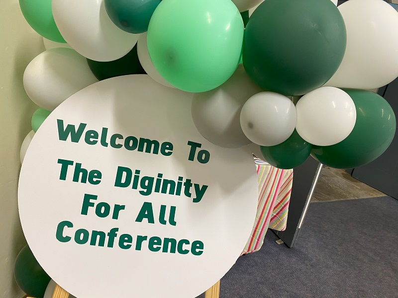Dignity for All sign