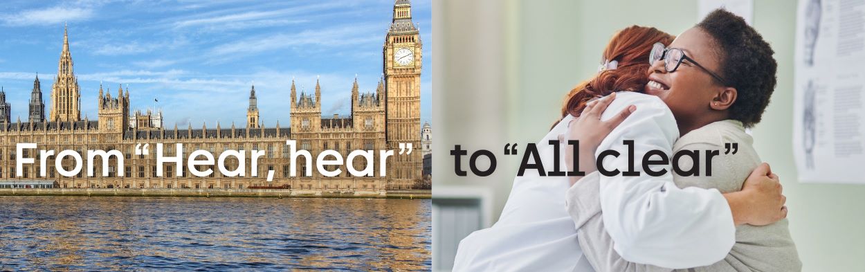 From "hear, hear" to "All clear"