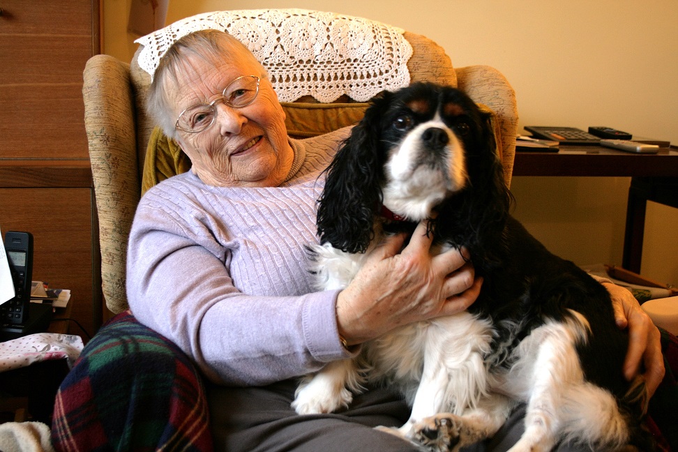 Anne and her dog Anne and her dog