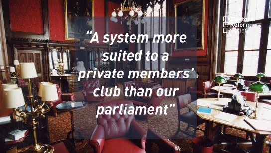 A system more suited to a private members club than our parliament