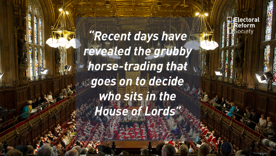 Recent days have revealed the grubby horse trading that goes on to decide who sits in the House of Lords\ 545x308