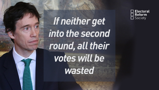If neither get into the second round all their votes will be wasted