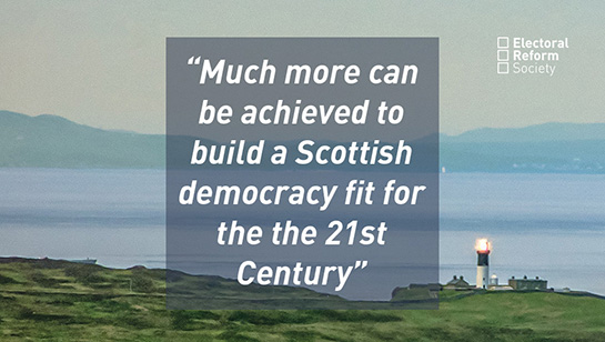 "Much more can be achieved to build a Scottish democracy fit for the 21st Century"