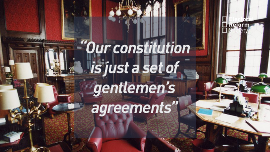 Our constitution is just a set of gentlemen's agreements