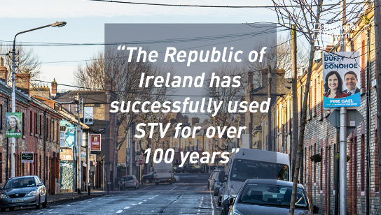 The Republic of Ireland has successfully used STV for over 100 years