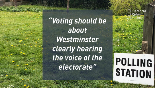 voting should be about Westminster clearly hearing the voice of the electorate