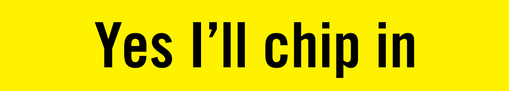 Image Yes I'll chip in