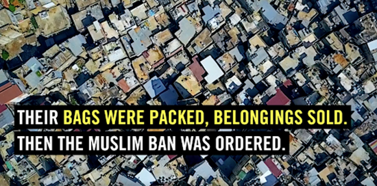 Their Bags were Packed, Belonings sold, then the Muslim Ban was ordered - photo aerial view of buildings