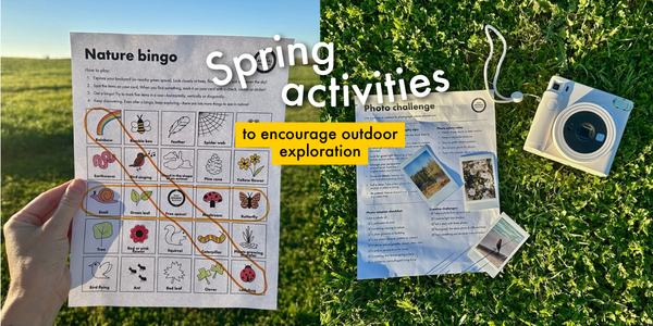Spring activites to encourage outdoor exploration