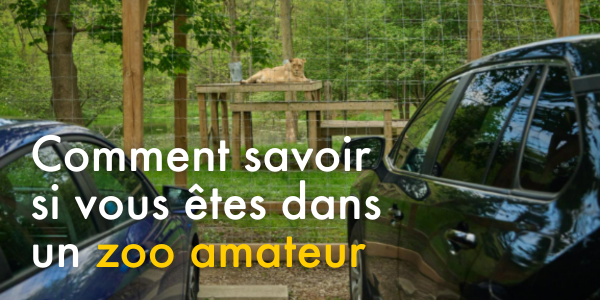 Comment savoir si vous êtes dans un zoo amateur 