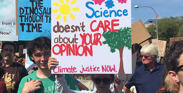 Climate Strike sign