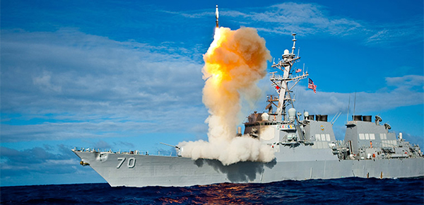 USS Hopper missile launch