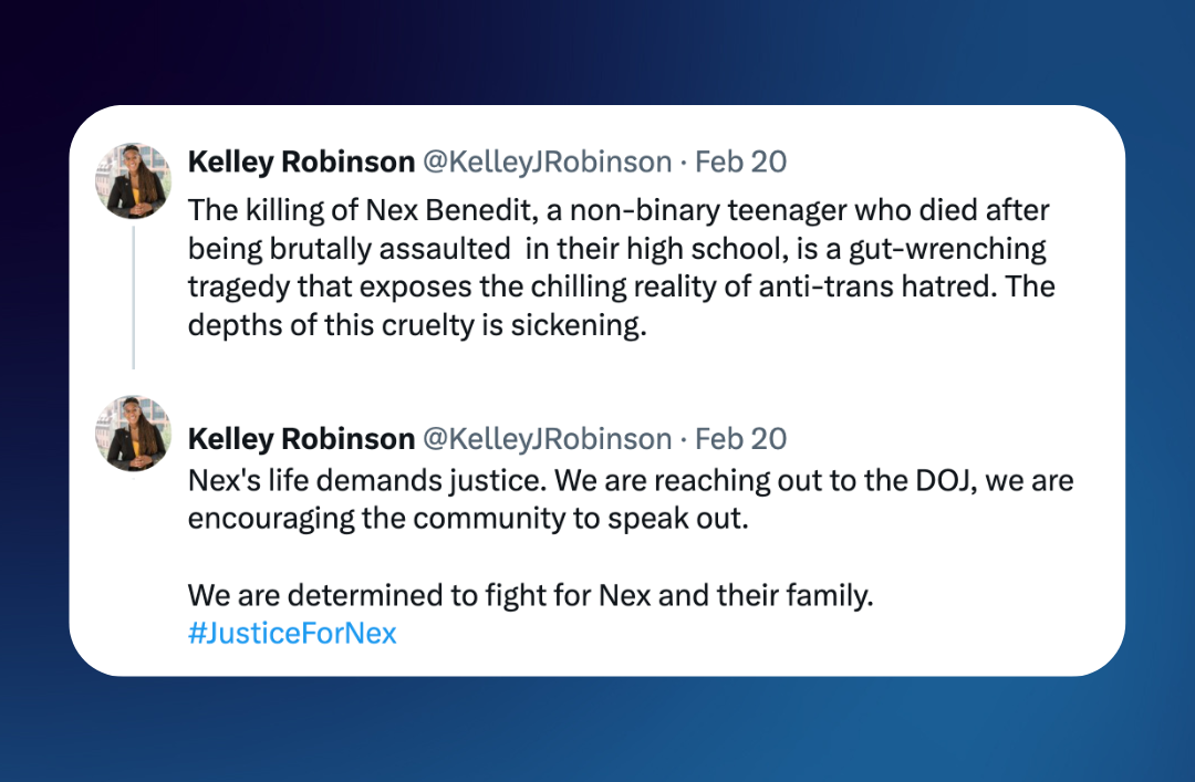 Kelley Robinson on X