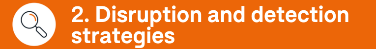 Disruption and detection strategies