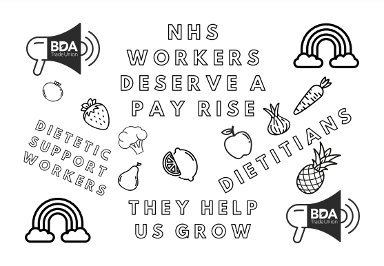NHS workers deserve a pay ruse, Dietetic support workers, they help us grow, Dieticians.