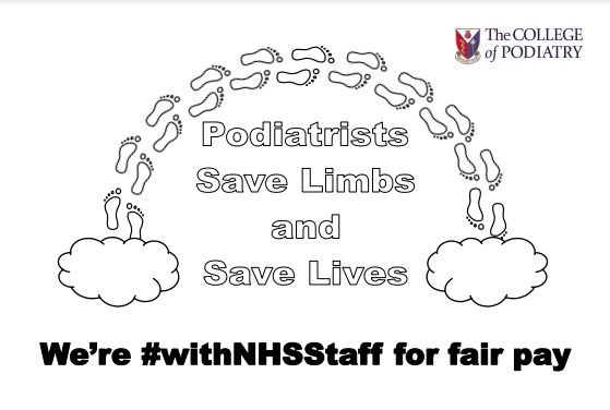 Podiatrists save limbs and save lives. We're #WithNHSStaff for fair pay