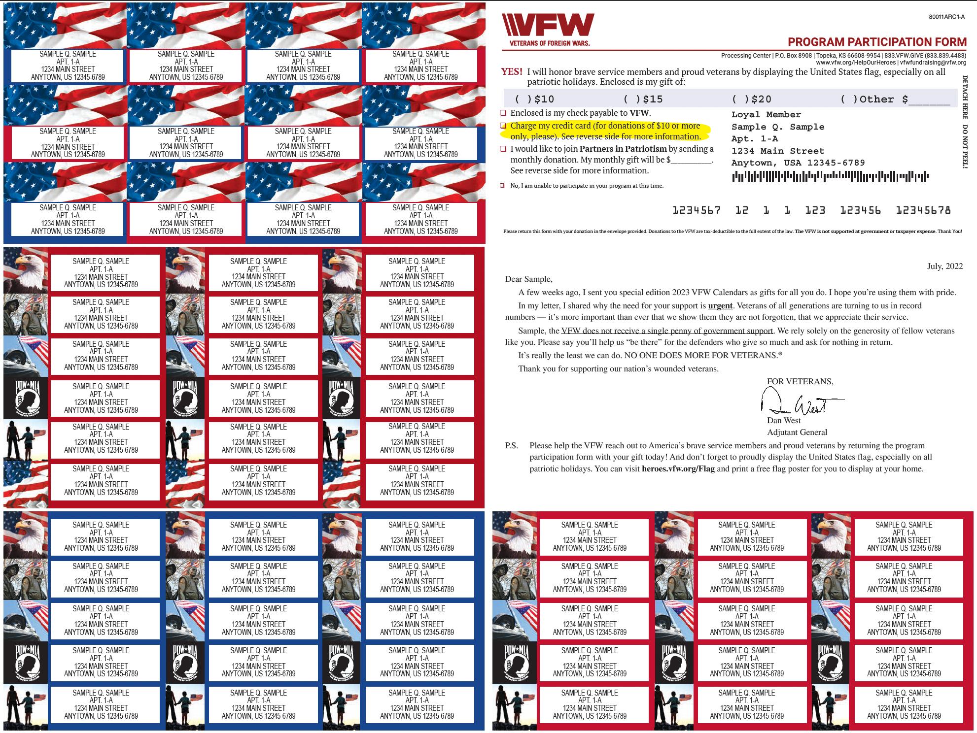 The Veterans of Foreign Wars (VFW)