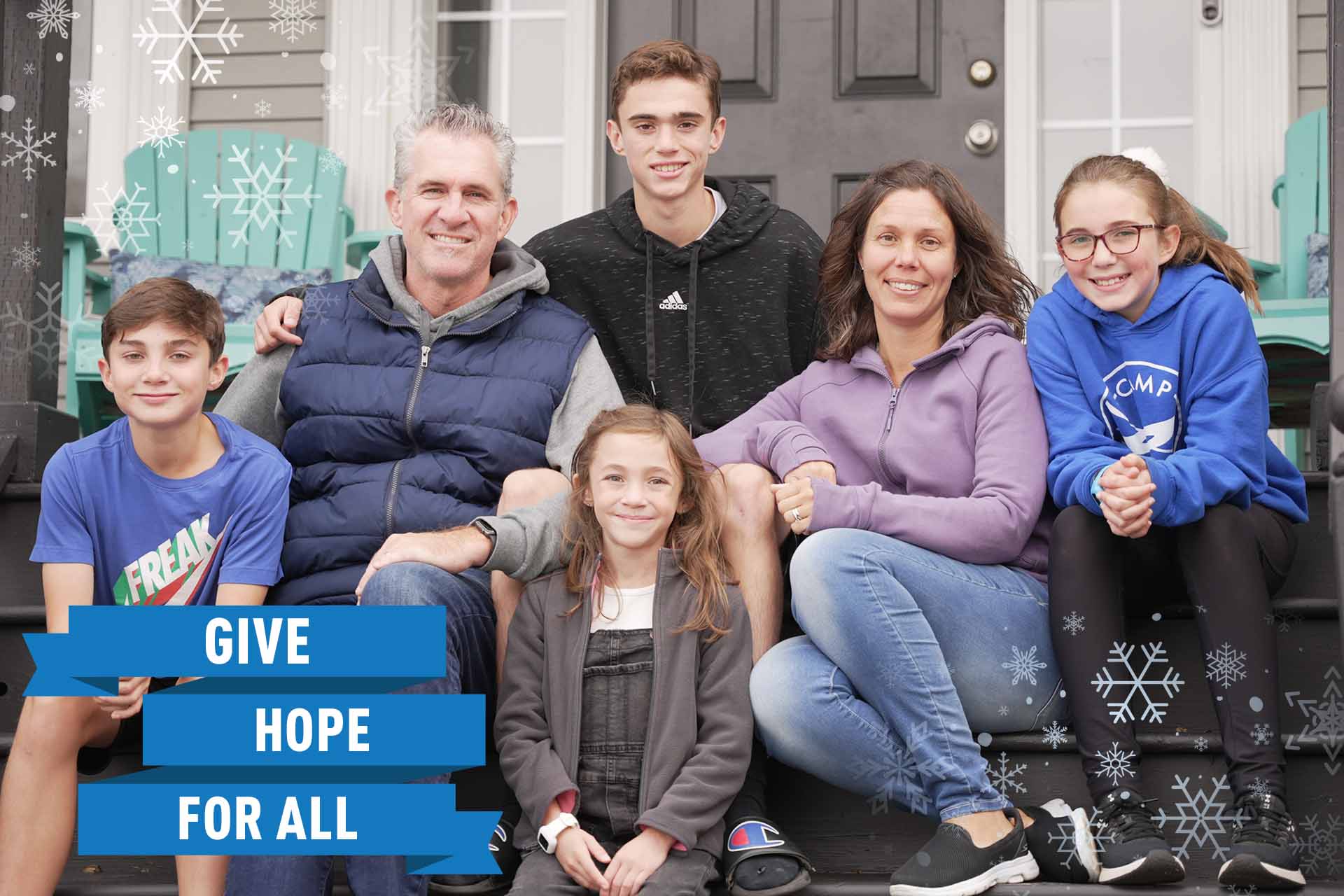 Rachel and her family - Giving Tuesday