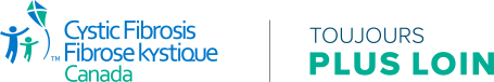 Logo de Fibrose kystique Canada et toujours plus loin.