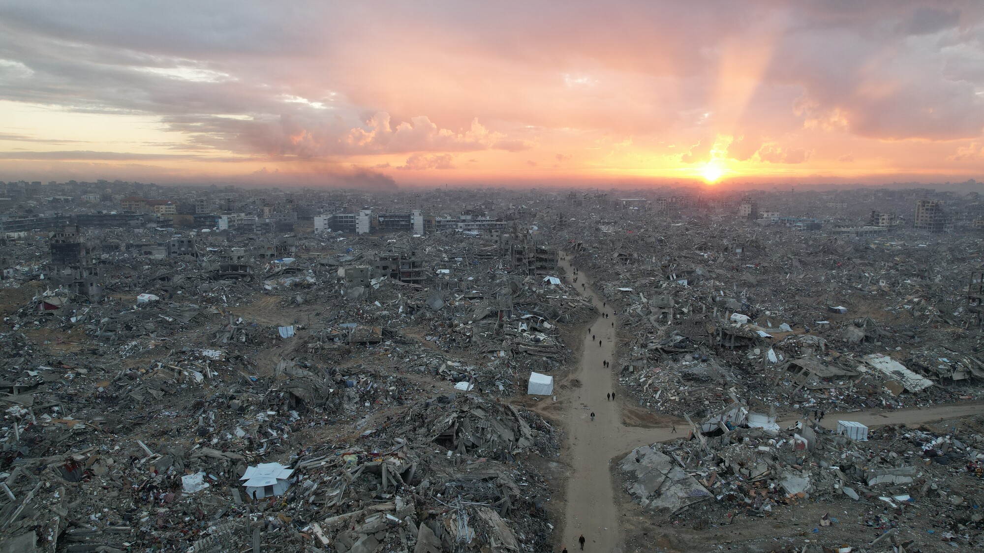 Destroyed Gaza City