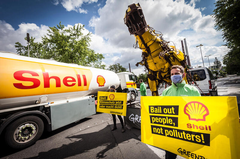 Actie tegen de multinational Shell