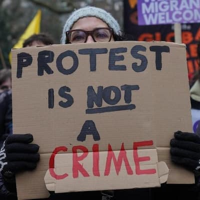 Protest is not a crime