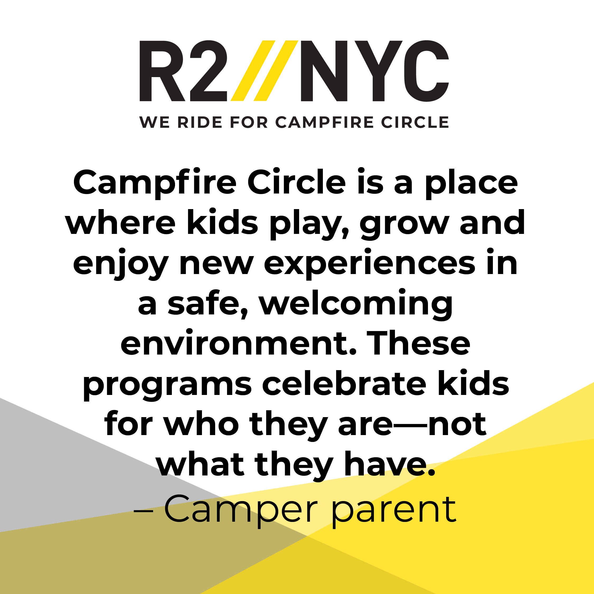 R2NYC We ride for Campfire Circle