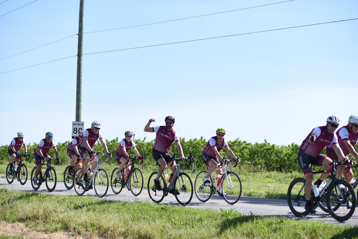 riders together on the road