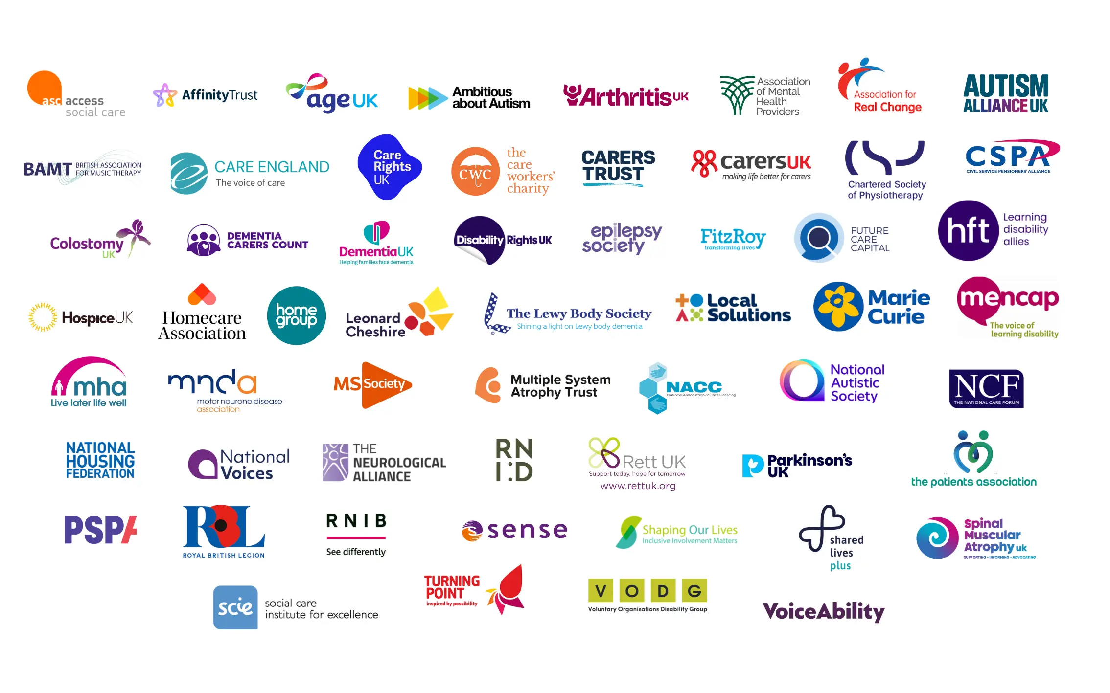 The Care and Support Alliance has over 60 member organisations representing carers, care providers, older people and disabled people