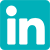 Linkedin logo in Animal Free Research UK brand blue