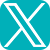 X logo in Animal Free Research UK brand blue