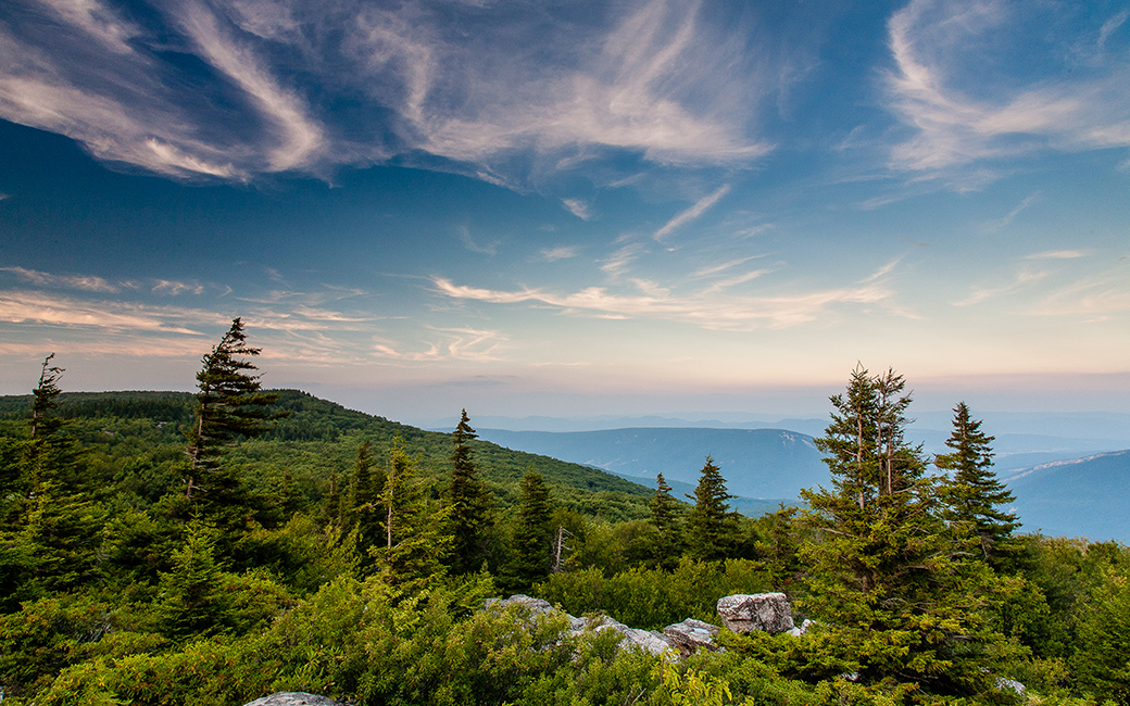 The First Overlook point in Dolly Sods Scenic Area of West Virginia. &copy; Kent Mason