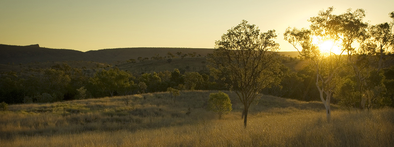 Sunset in the Kimberley region of Western Australia.