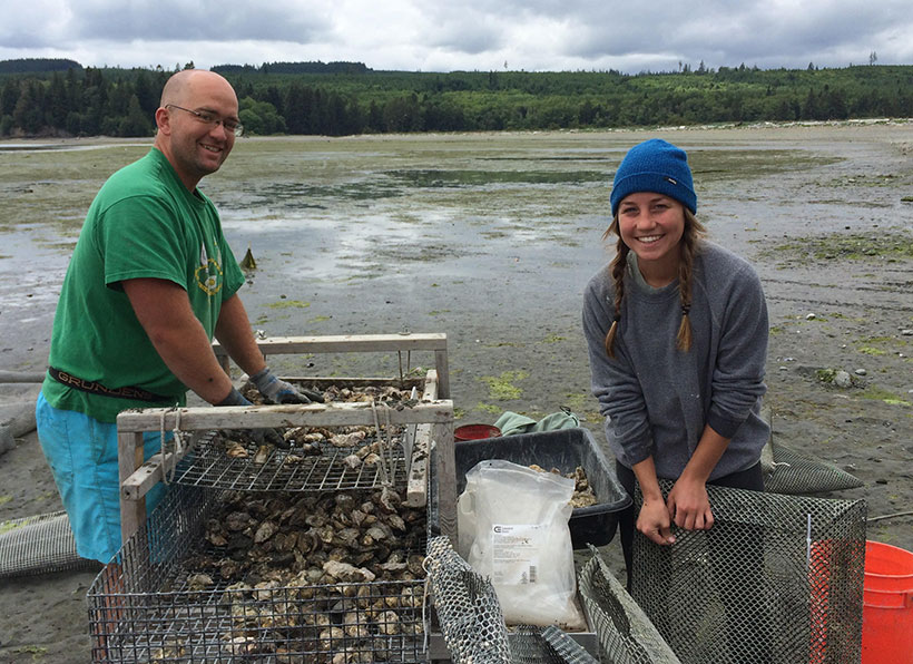 In Hood Canal, Washington, the Davis family manages operations of a shellfish business employing up to 10 people. &copy; Jonathan P. Davis