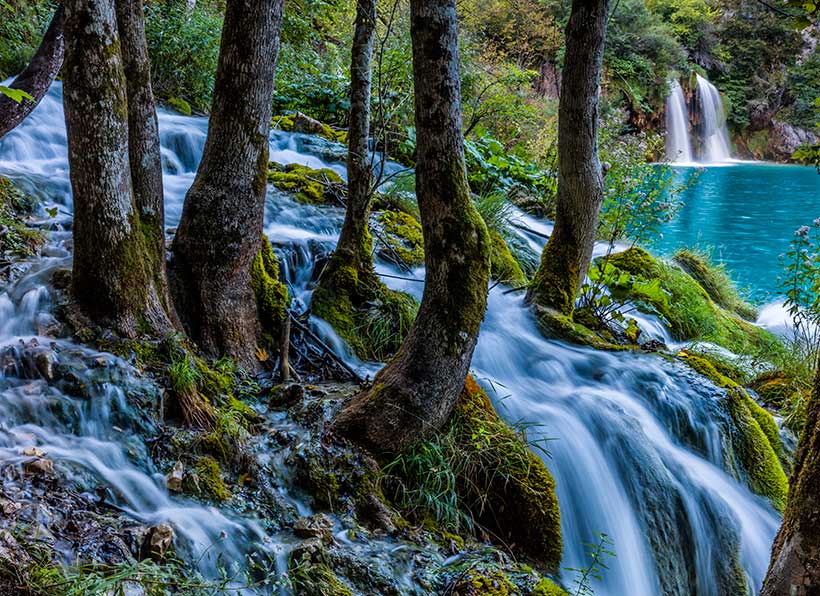 The waterfalls of Plitvi&#269;e Lakes National Park in Croatia. &copy; Ken Geiger/TNC