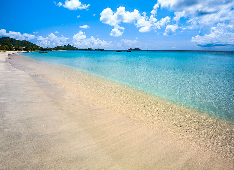 Beach scene at Carriacou, Grenada. &copy; Marjo Aho