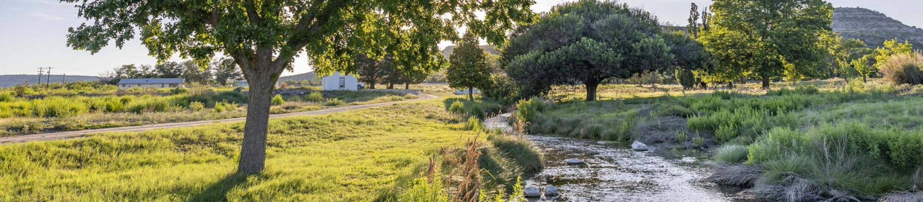 Water flowing from Caroline Spring to Independence Creek at the Independence Creek Preserve. Photo Credit: © Kenny Braun