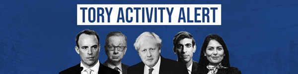 Tory Activity Alert banner