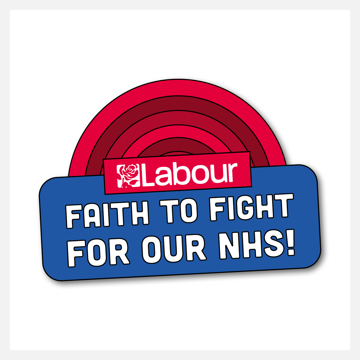 Faith to Fight for our NHS pin badge