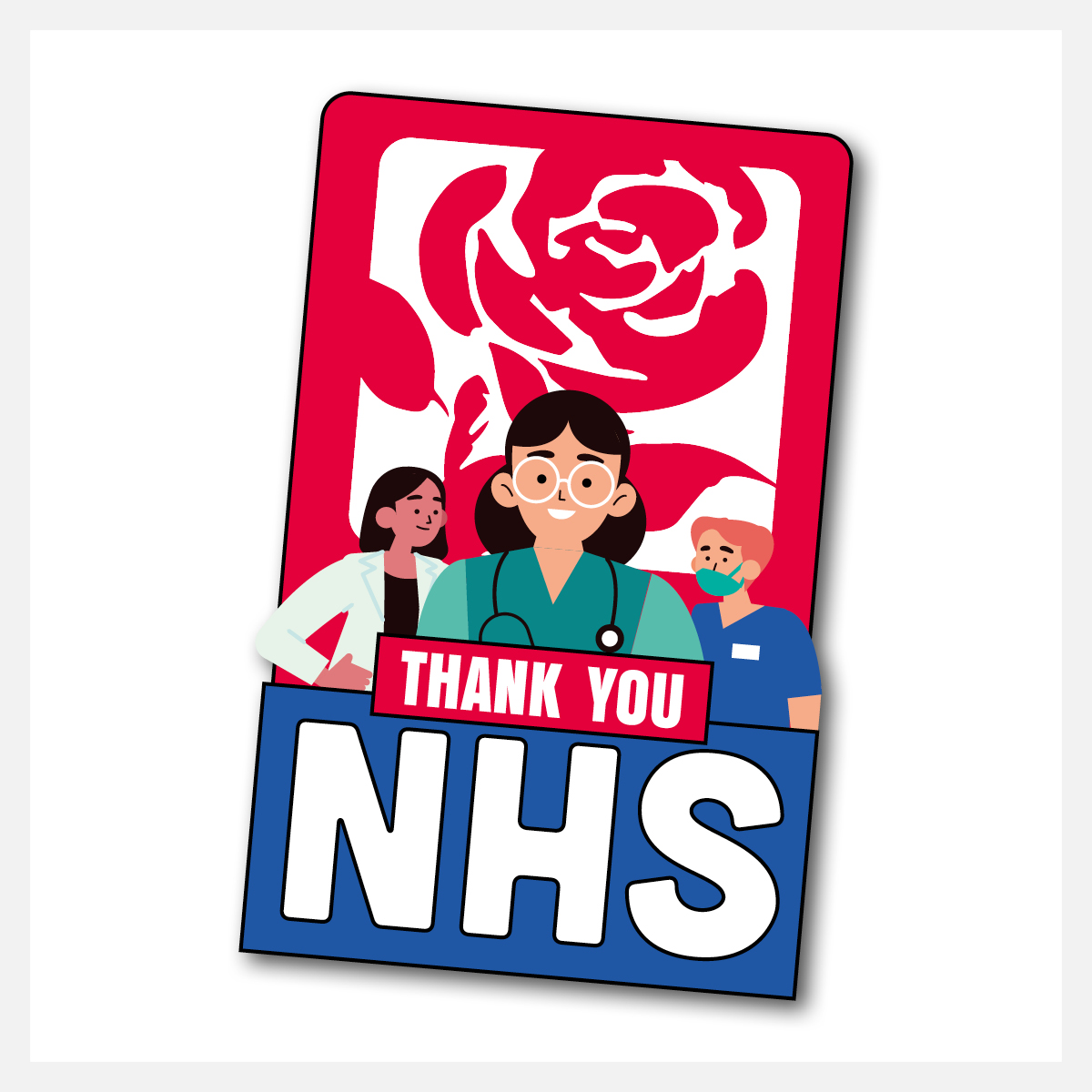 Thank you NHS pin badge