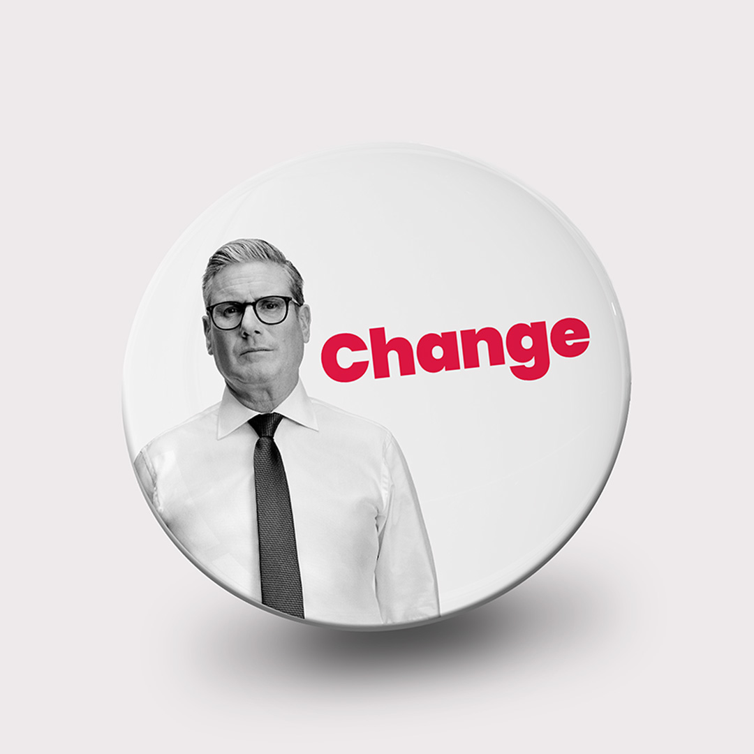 Keir Change badge