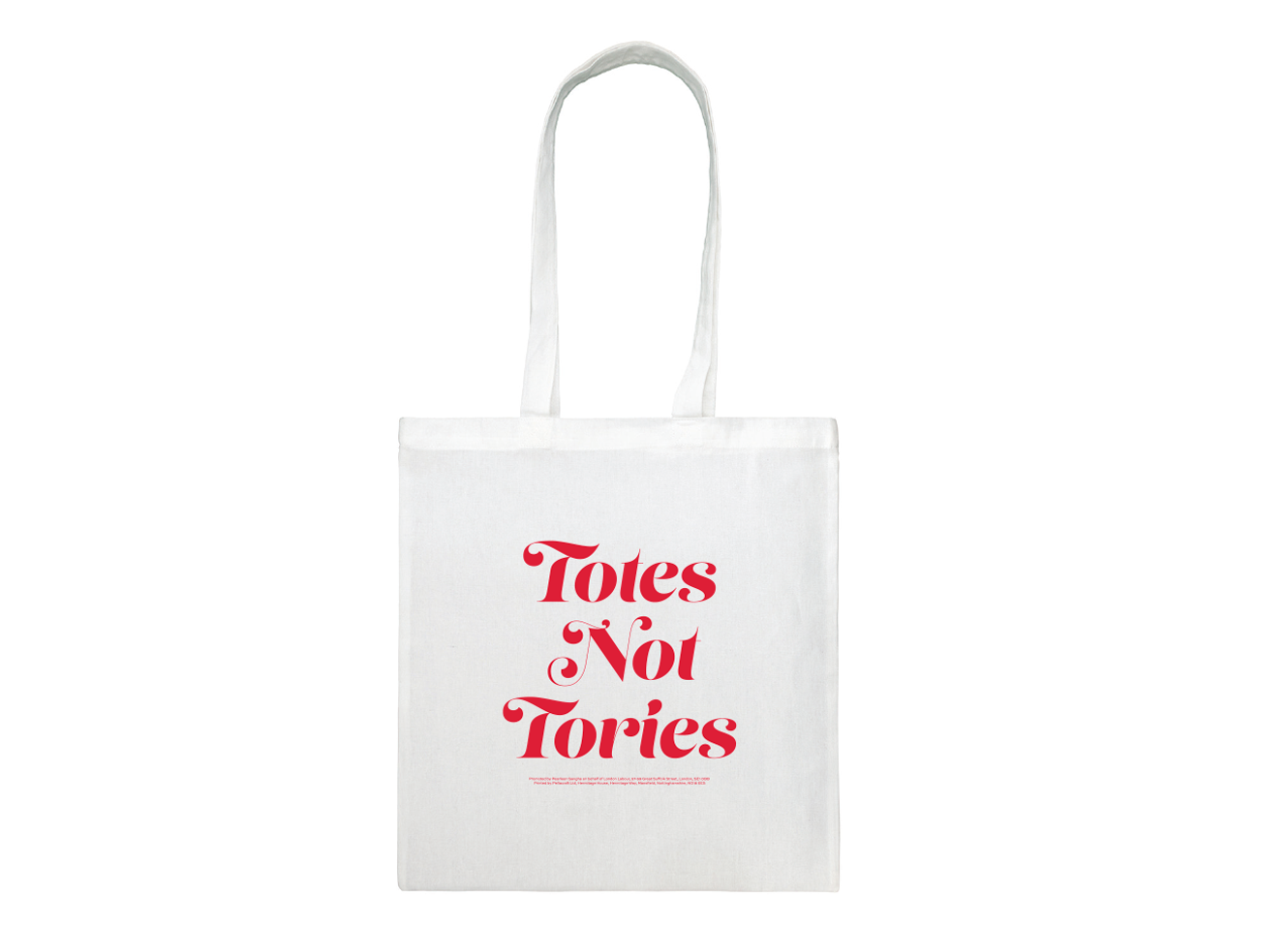 Totes not Tories bag