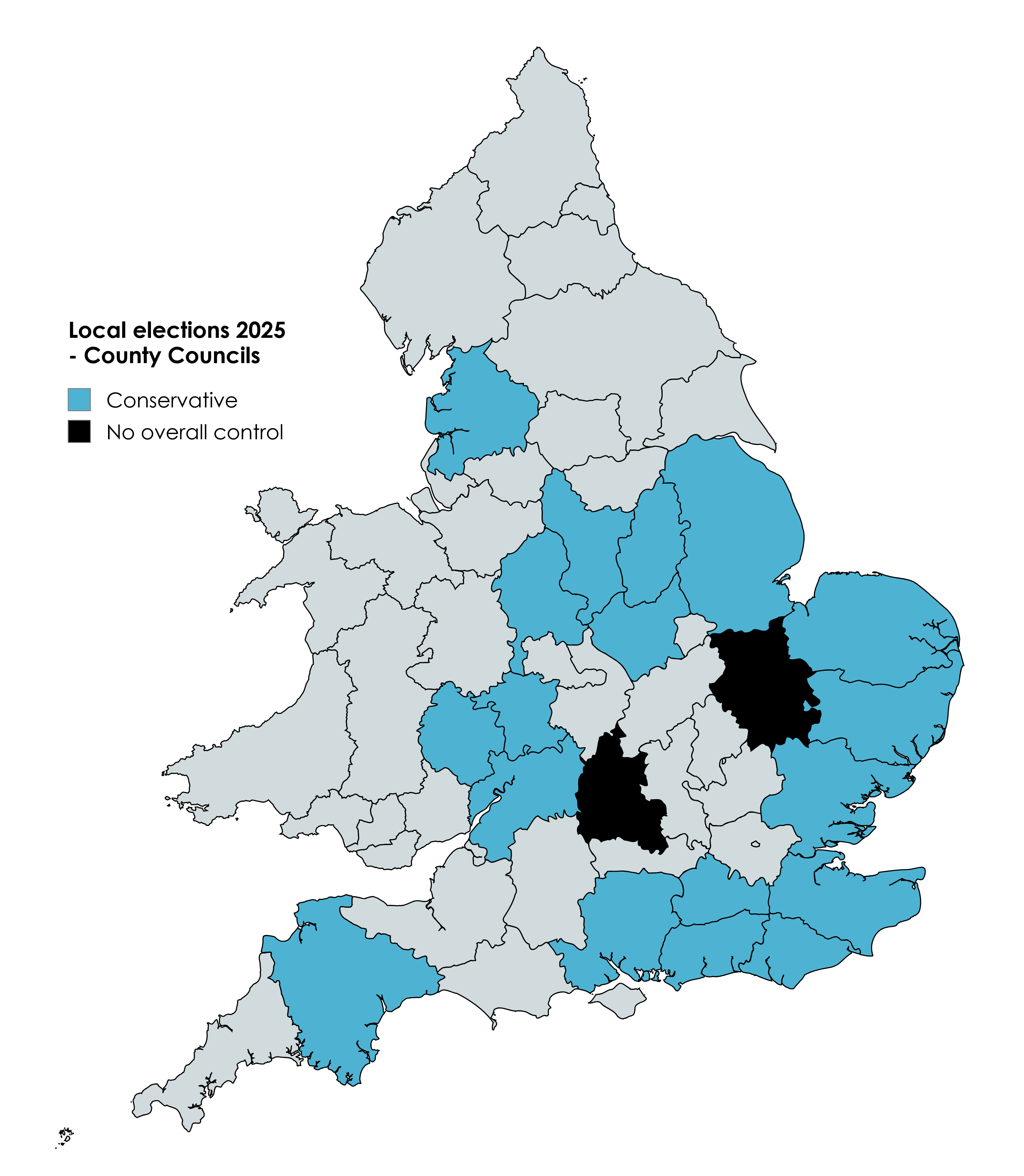 2025 Local elections council seats