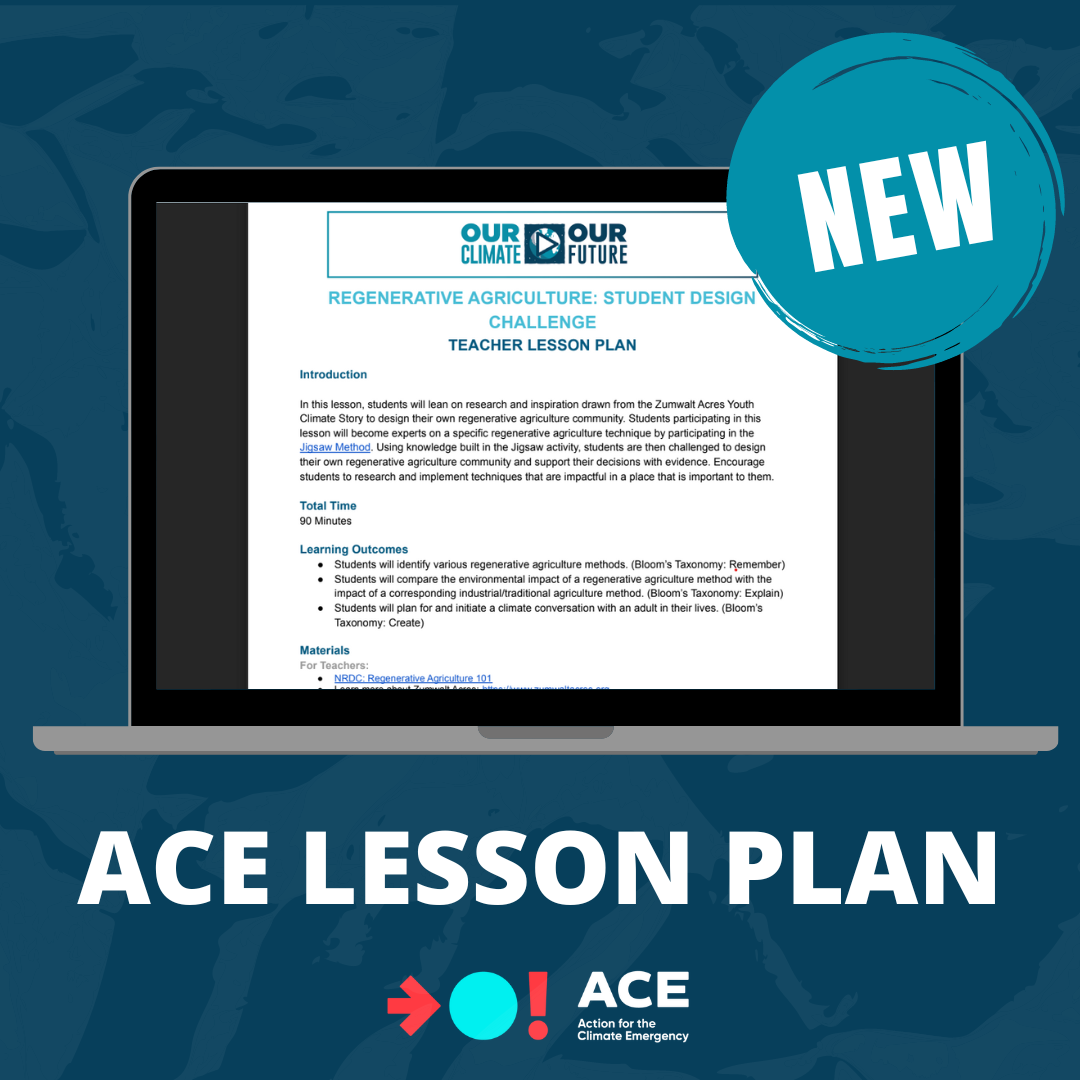 ACE Teacher Newsletter, December 2022 - Our Climate Our Future