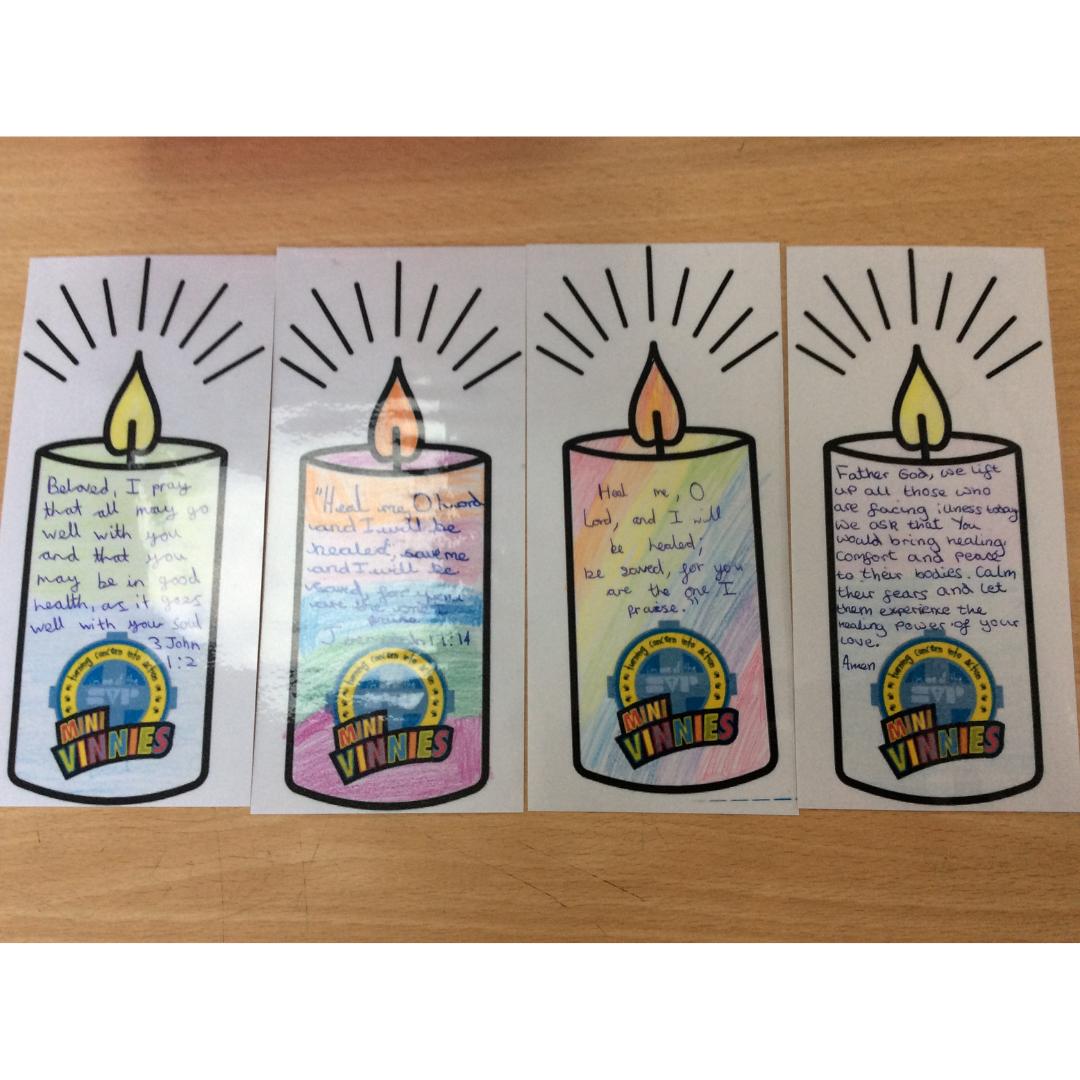This is a picture of the children's candles of hope