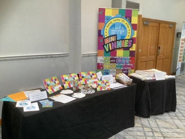 This is a photo of the Mini Vinnies stall at the conference
