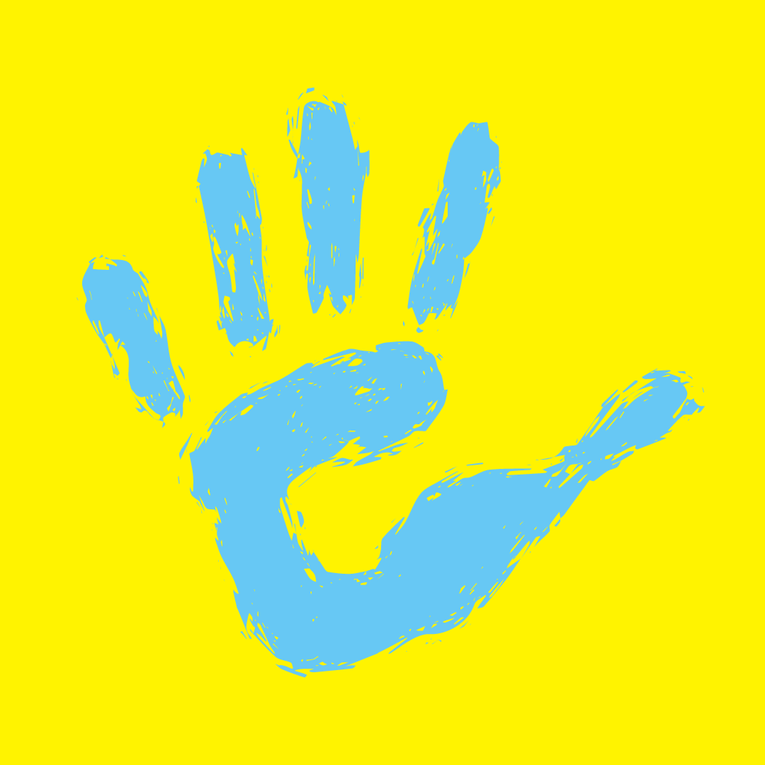 This is an image of a handprint