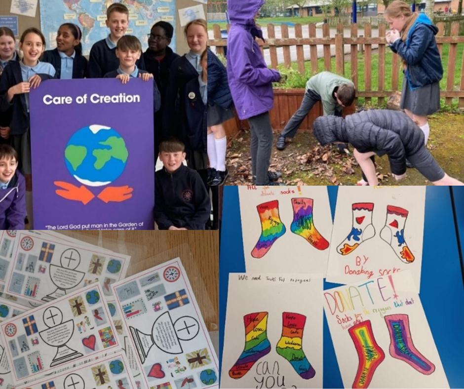 These are images of the Mini Vinnies turning concern into action.
