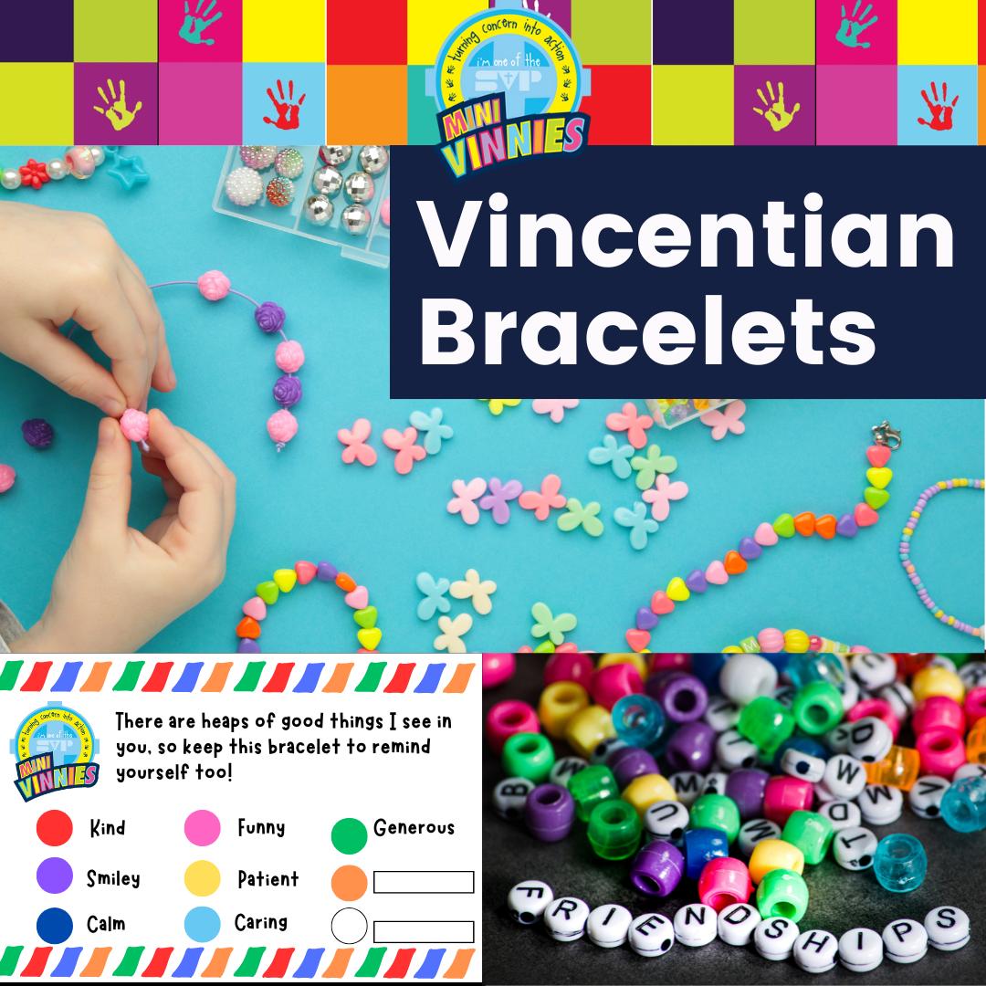 This is an image of the Vincentian bracelet activity