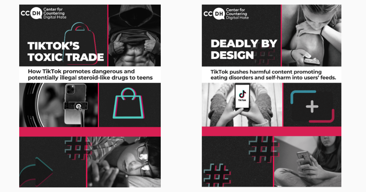 Deadly by Design and TikTok's Toxic Trade Report covers